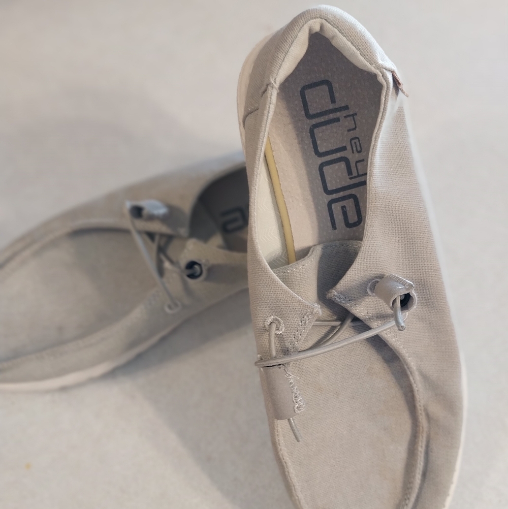 Hey Dude Light Gray Casual Shoes